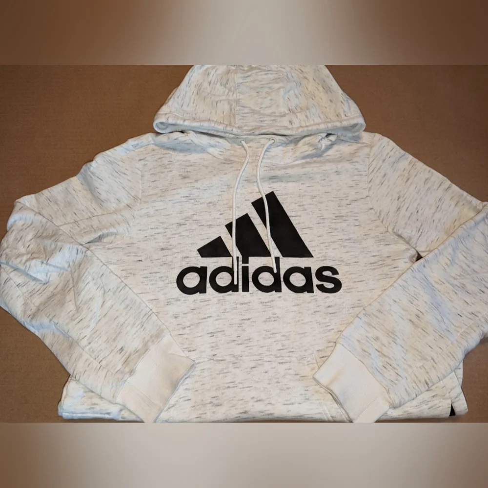 White Adidas hoodie - Picture 5 of 6